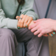 People holding hands.